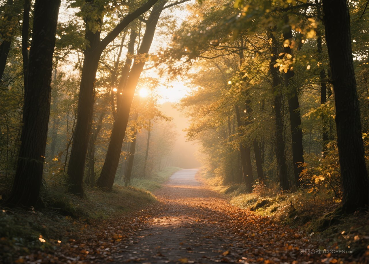 落日自然云彩日落云层唯美风景天空