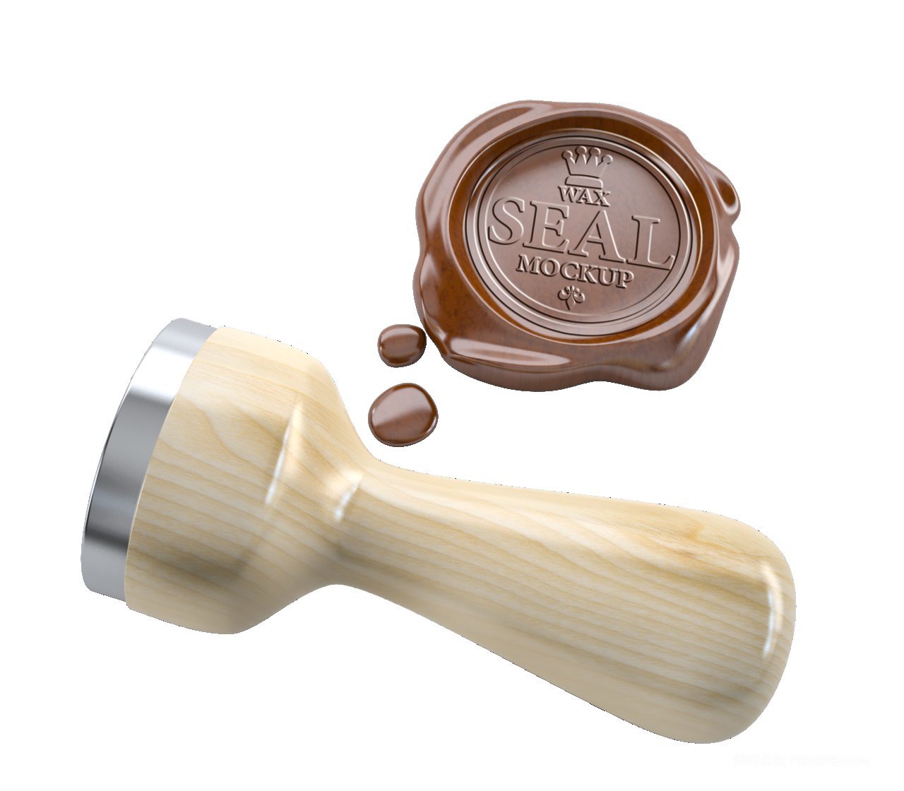 印章盖章火漆封浮雕logo企业标志展示样机