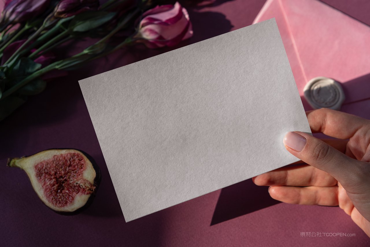 婚礼邀请函请柬信封卡片场景样机 (9)