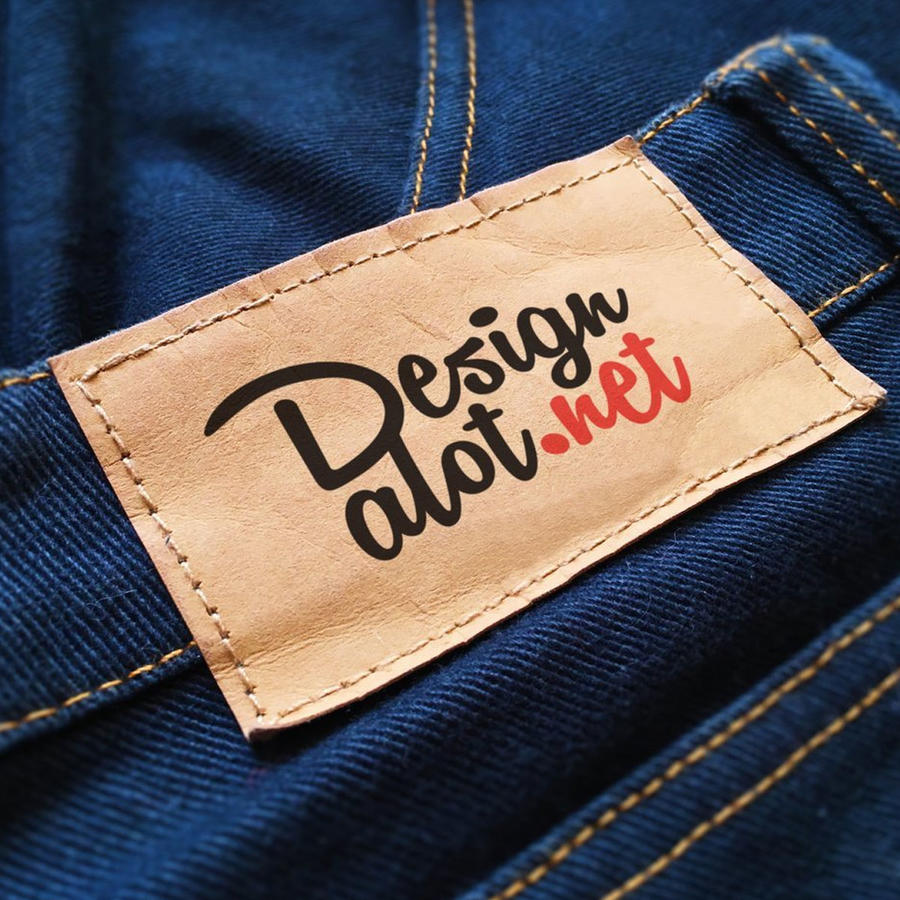 牛仔裤商标样机