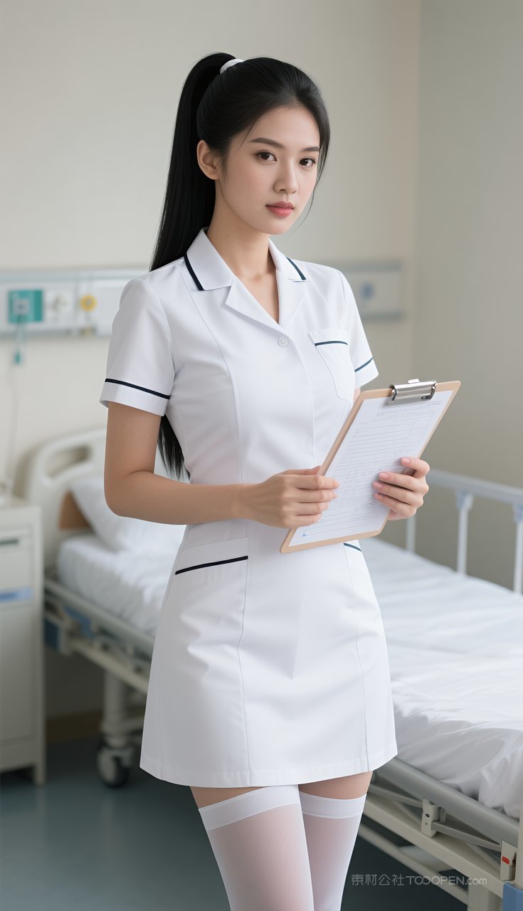 写真美女性感短裙制服丝袜长腿