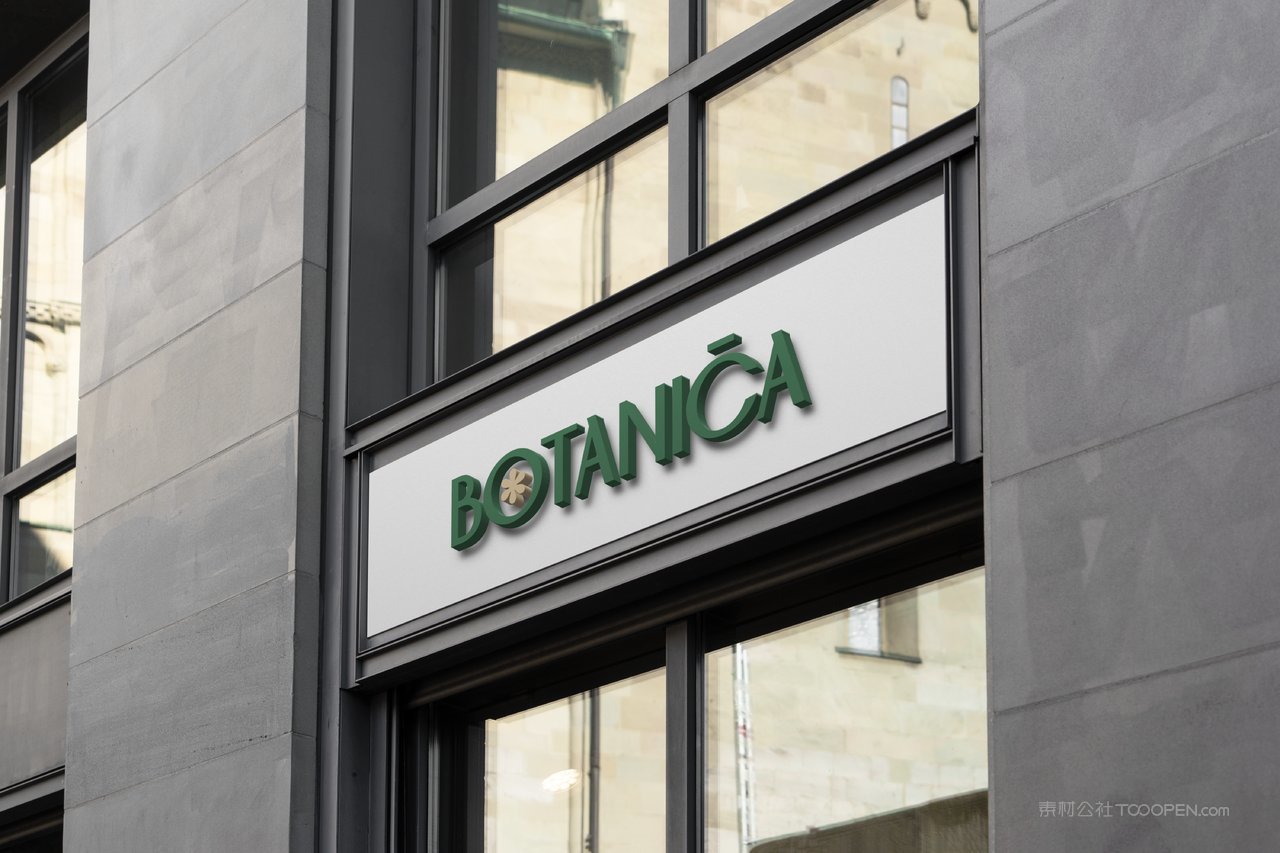 沿街实体店铺招牌门logo展示实景样机 (15)