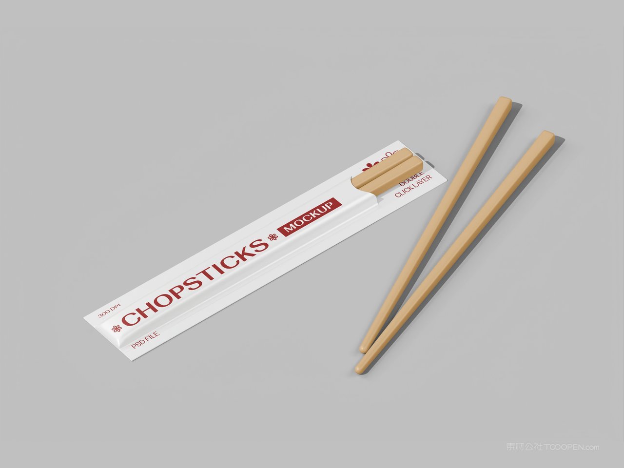 筷子包装场景样机