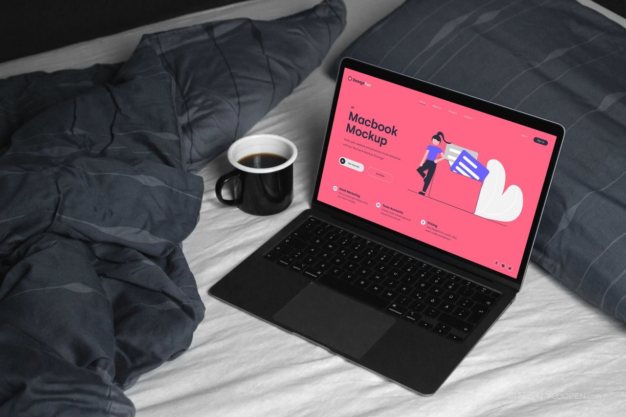 【2004期】卡通可爱苹果笔记本电脑ui界面样机 (29)