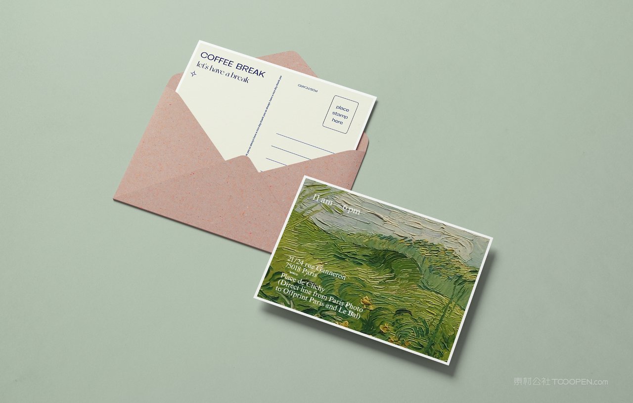 【2183期】明信片信封卡片样机 (10)