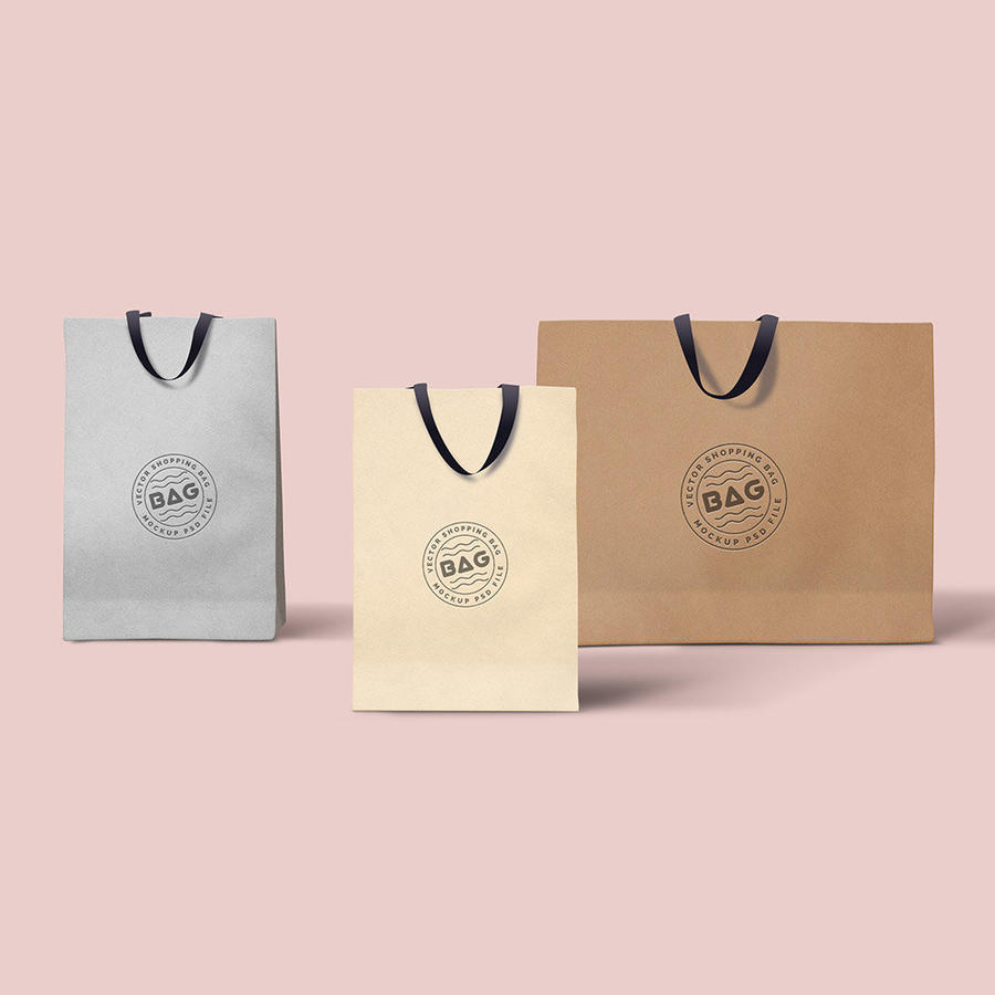 手提纸袋图案设计效果展示样机