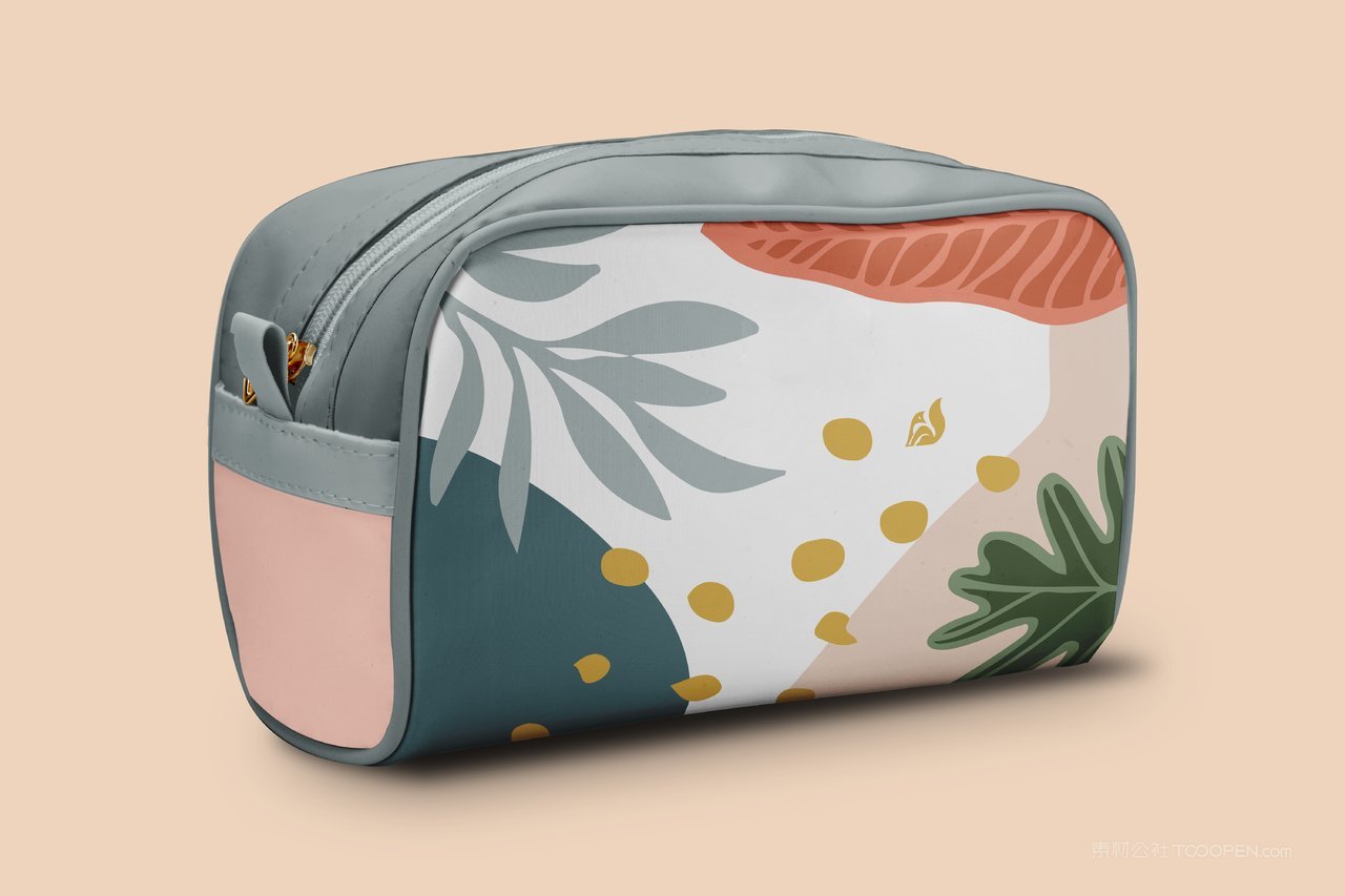 【2171期】手绘化妆包植物图案样机 (6)