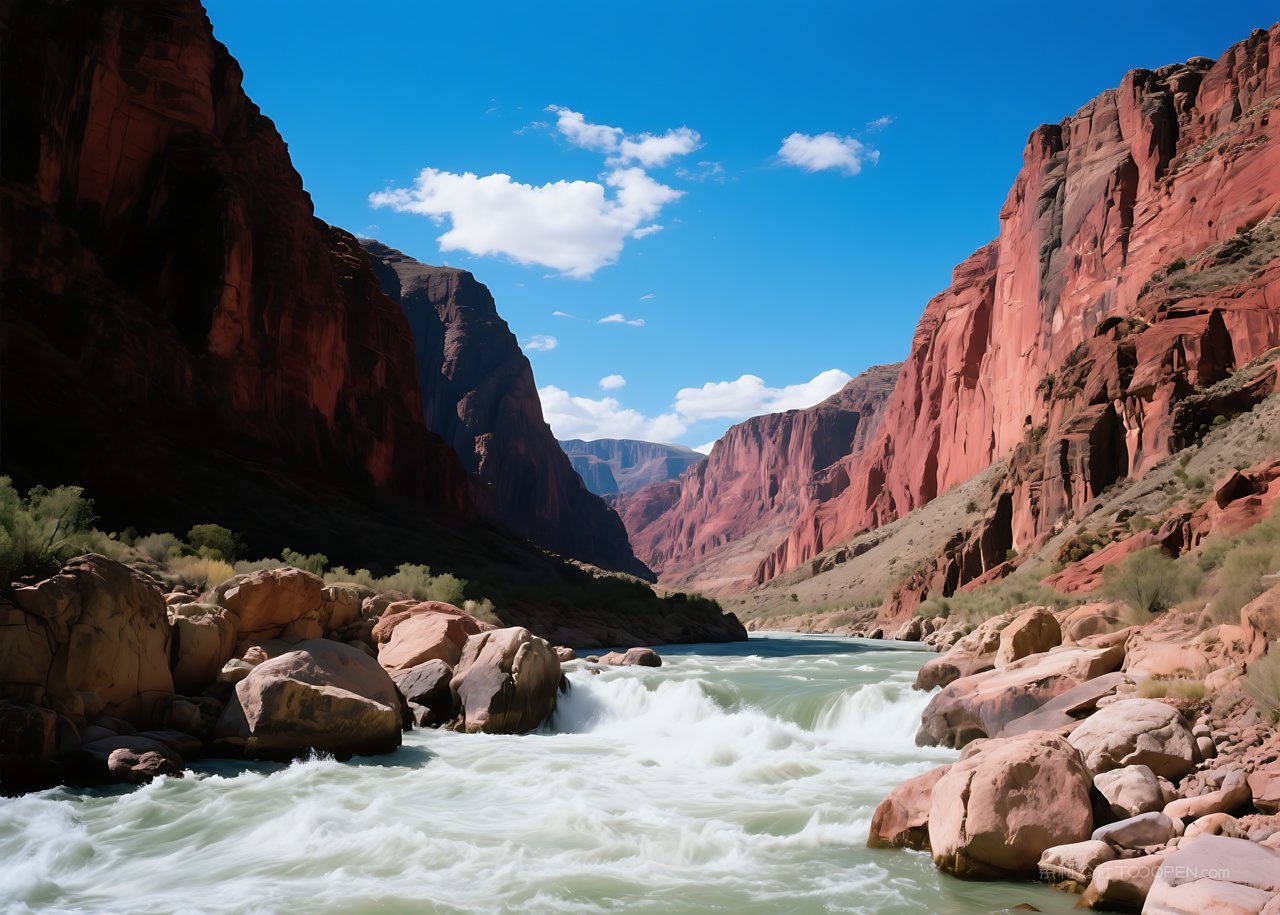 景色自然天空山峰唯美山水风景