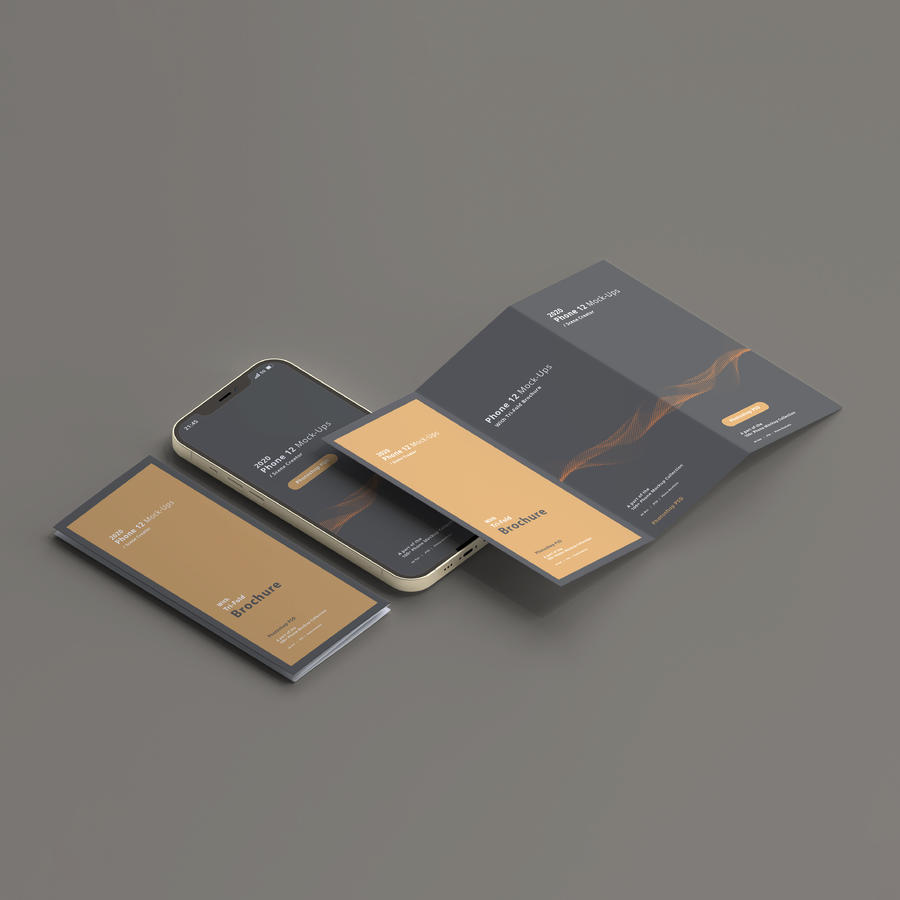 手机与三折页样机