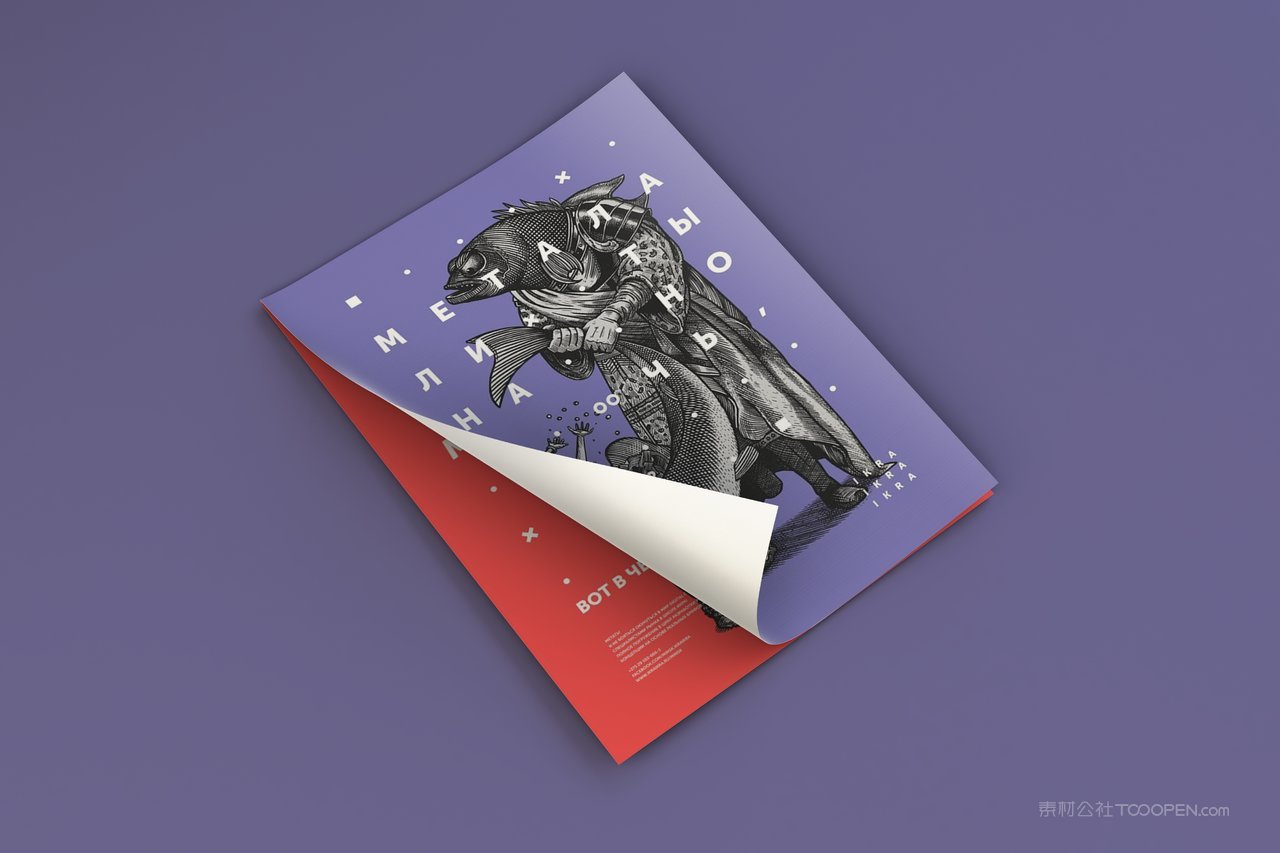 单张海报广告宣传单页样机 (13)