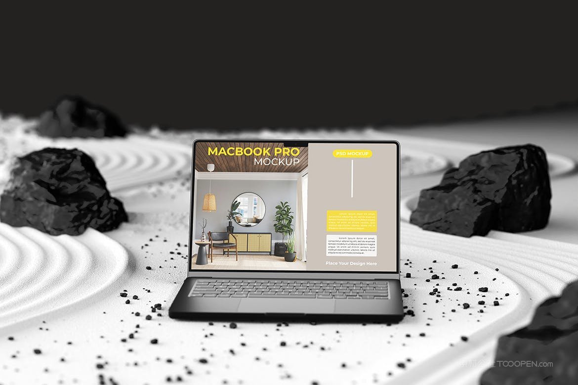 笔记本电脑场景样机