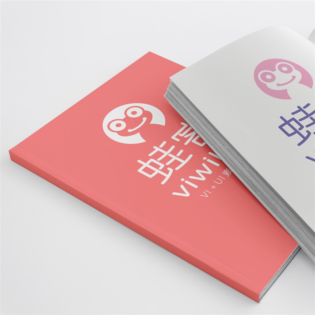 画册重叠的模板样机