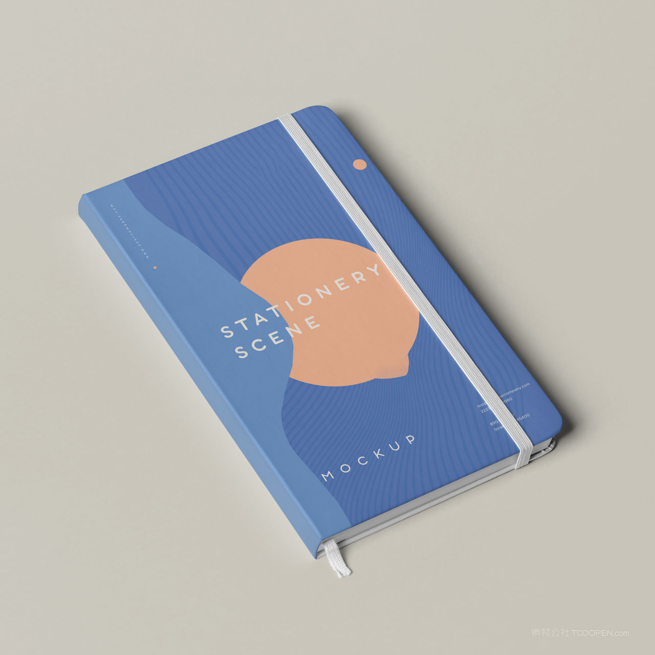 本子画册书籍封面贴图样机