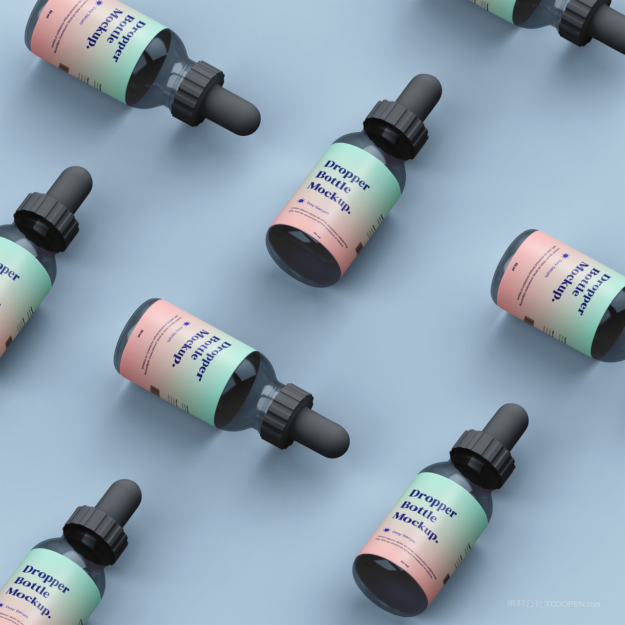 精华液滴管瓶样机