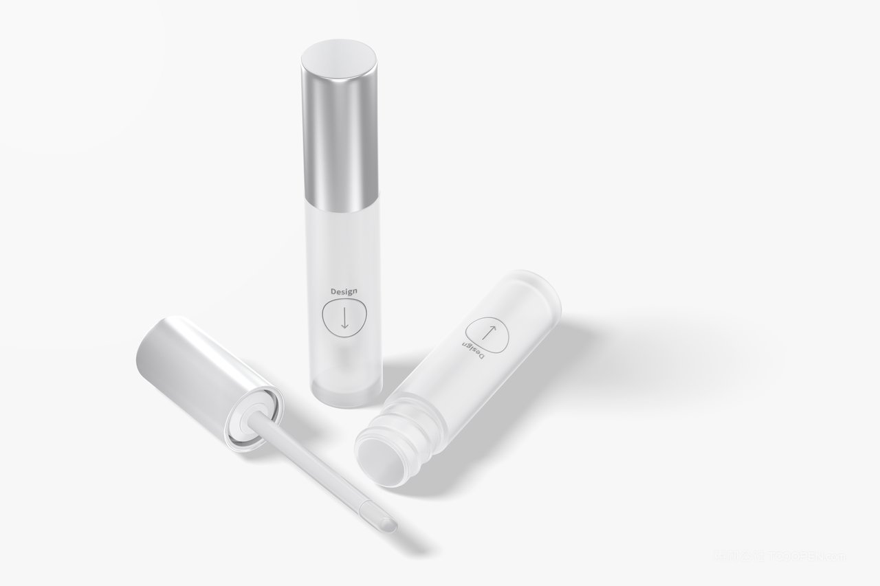 【2136期】高端大气精美妆彩妆口红唇彩唇蜜唇釉多角度包装设计样机 (5)