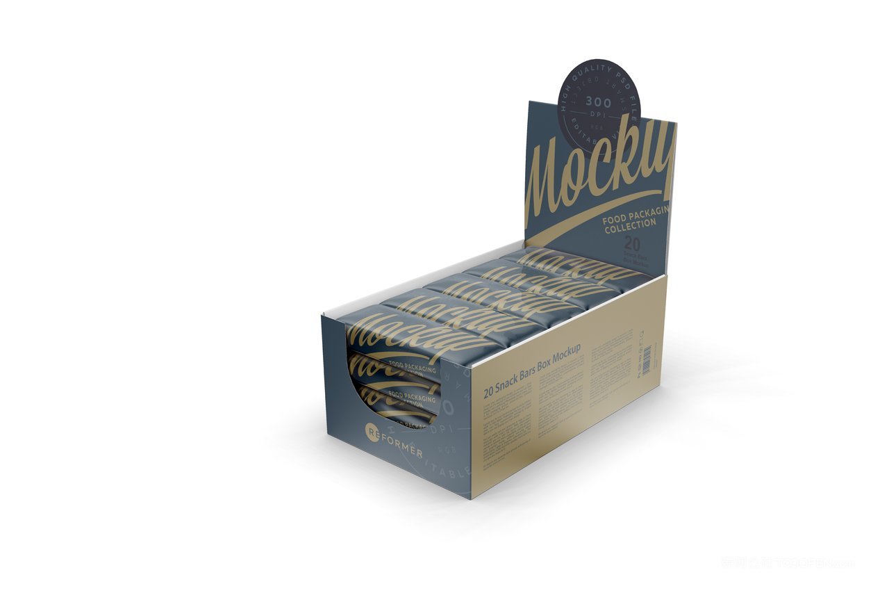 巧克力糖果盒装包装样机 (1)