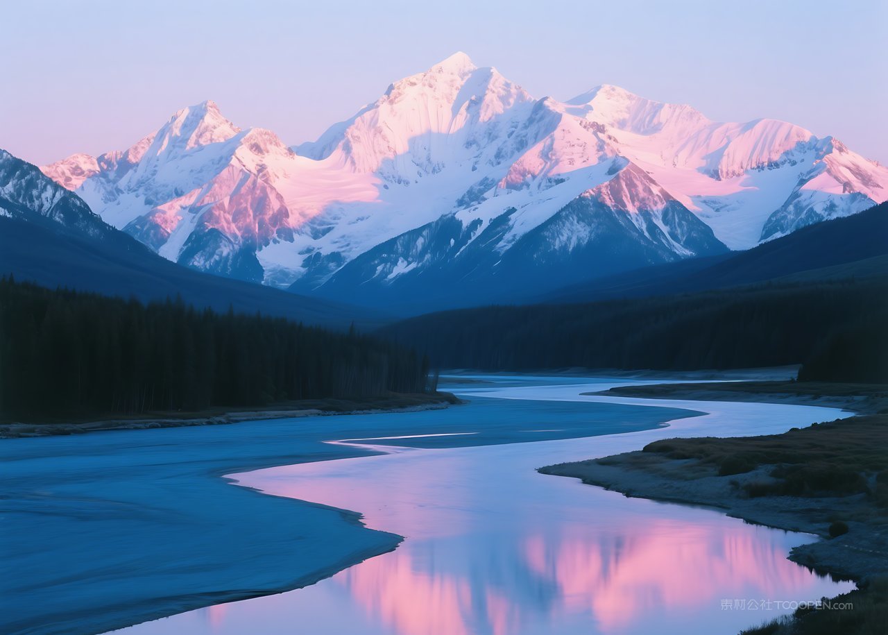 唯美天空自然山峰山水风景