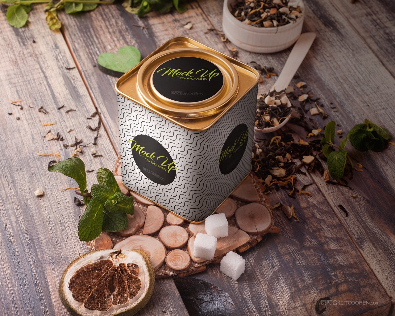 铁罐茶叶包装茶艺品牌vi包装样机 (3)