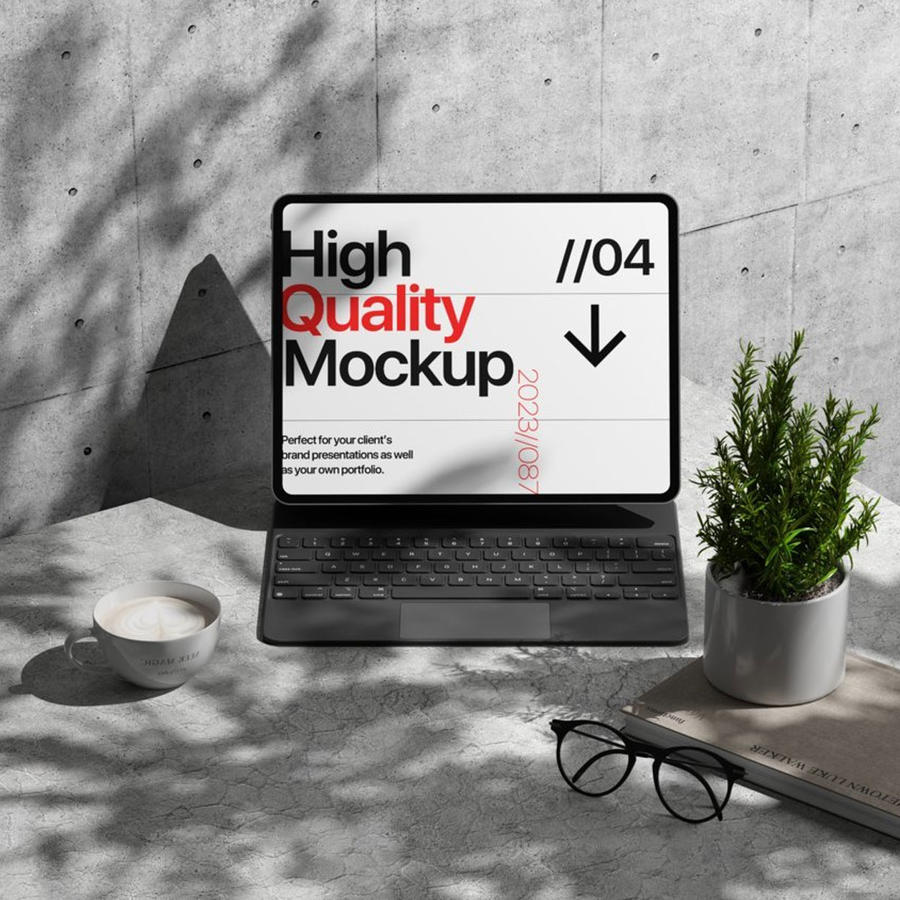 优雅平板电脑样机