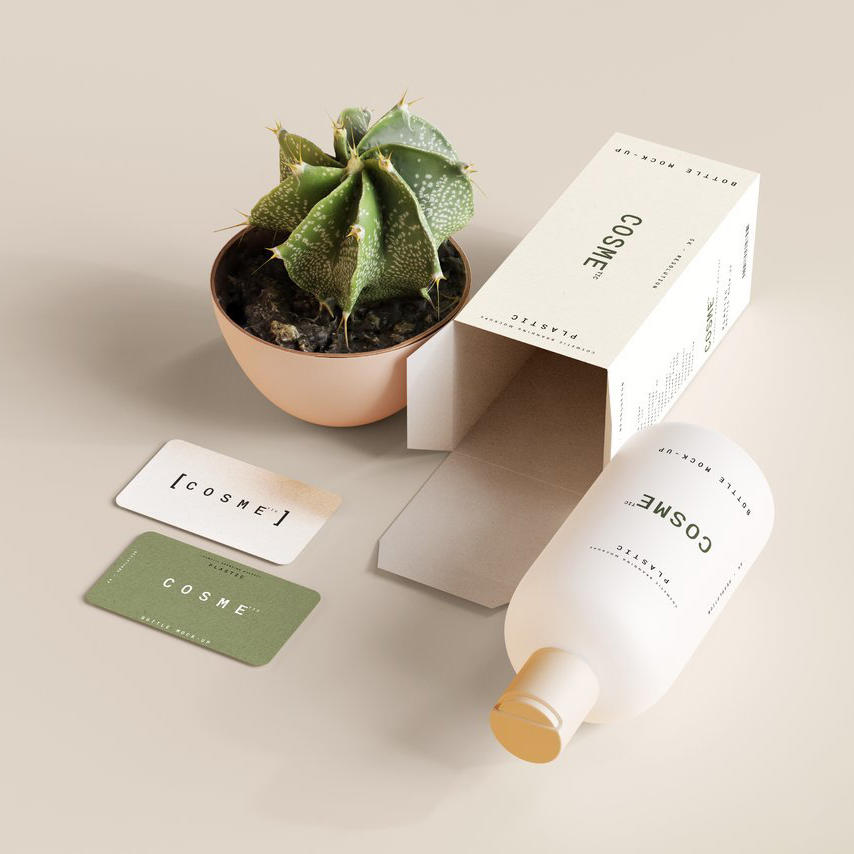 精华护肤产品小瓶装包装场景样机  (15)