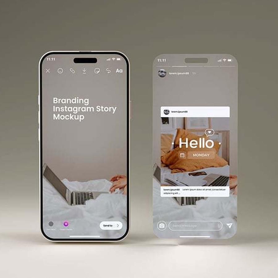 手机ins展示样机