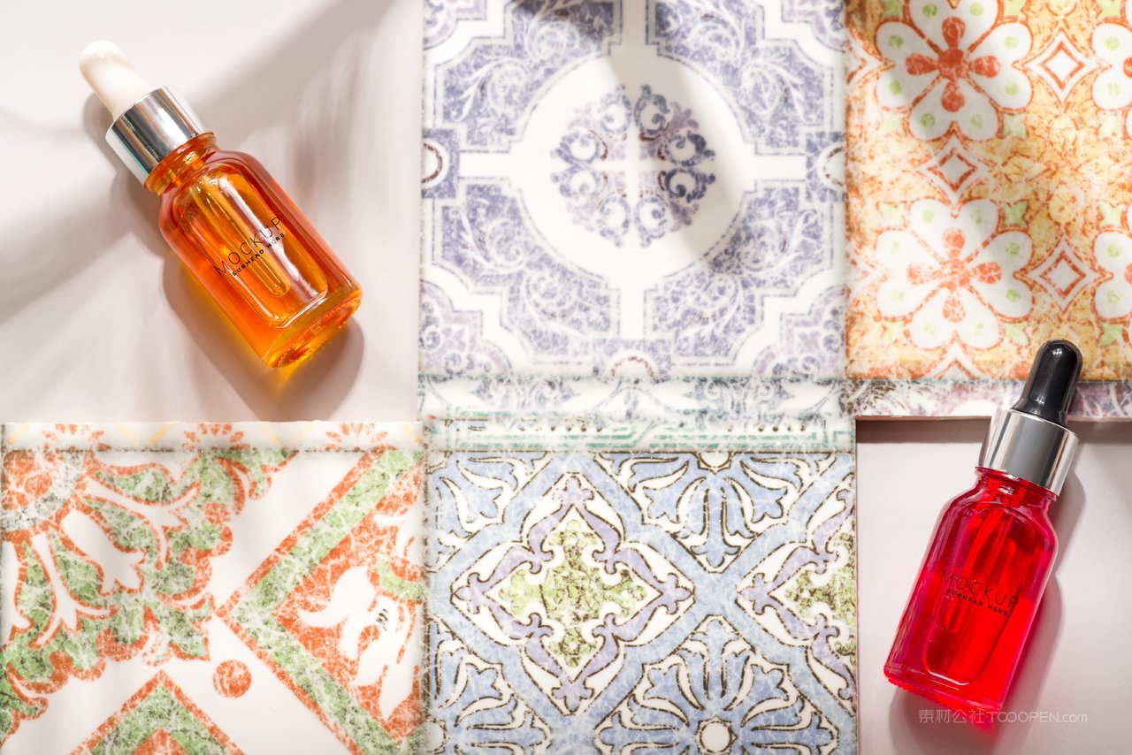 护肤品精华液场景样机