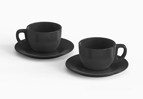 陶瓷材质咖啡杯杯身图案样机