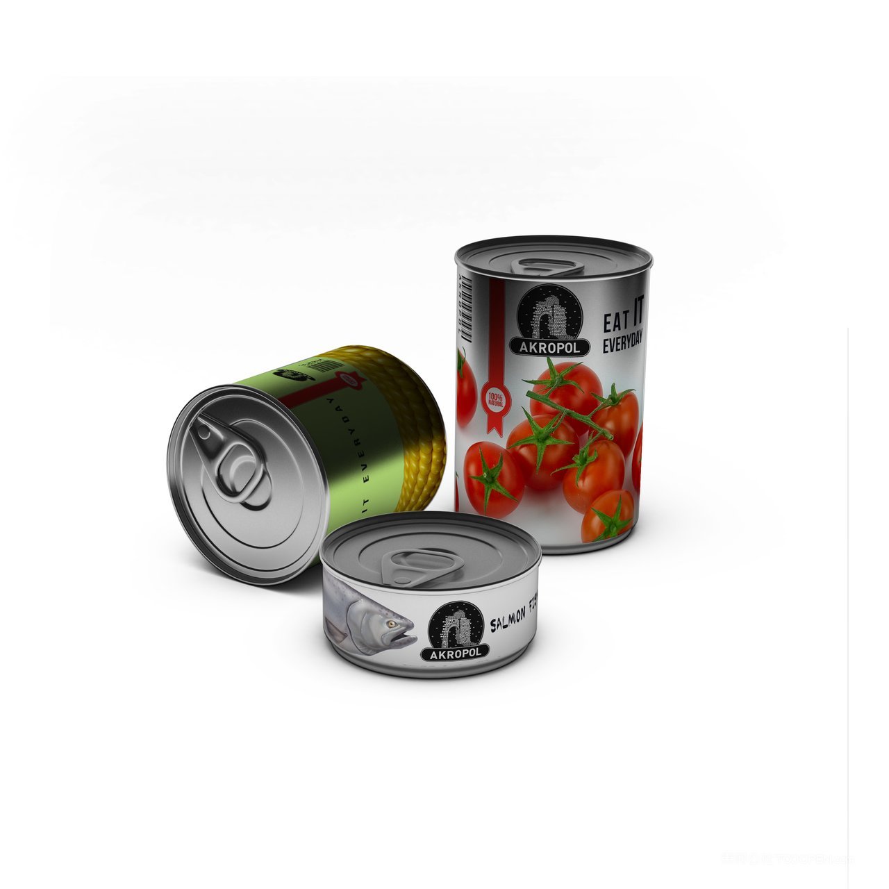 番茄酱罐头食品包装罐形包装展示样机 (13)