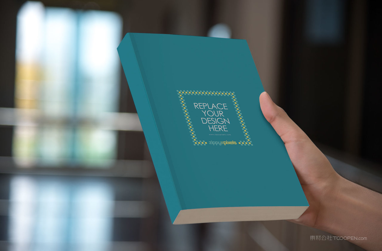 精装书本厚脊书籍场景高清样机 (62)