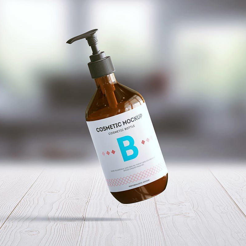 洗手液挤压瓶场景样机