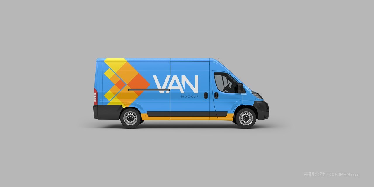 依维柯汽车交通样机汽車身企业vi样机 (4)