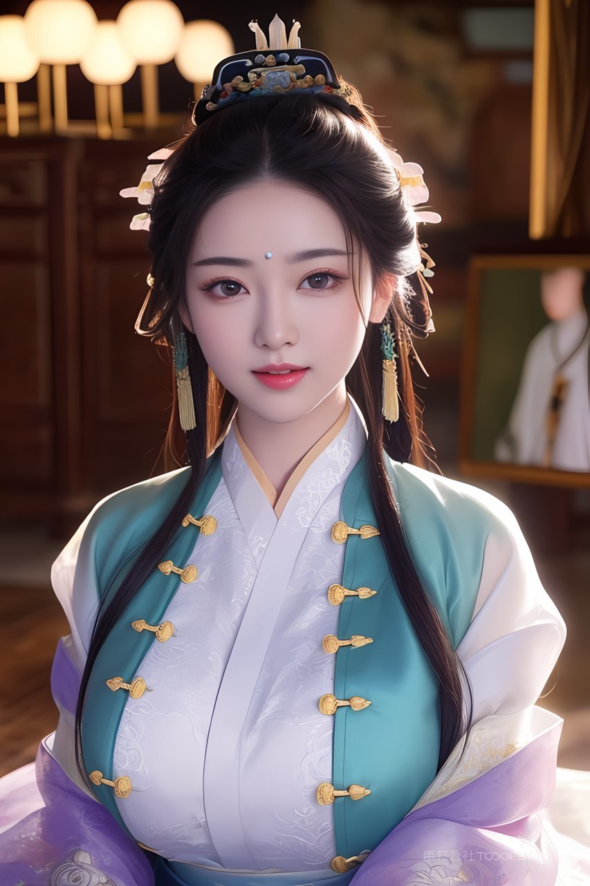 中式古风汉服ai性感美眉MM日常照片