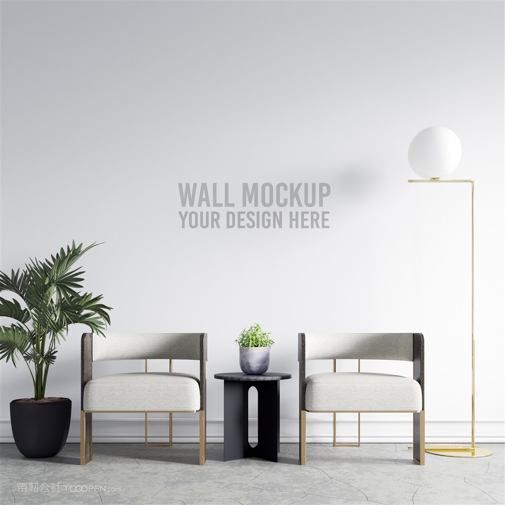 室内墙纸壁纸样机