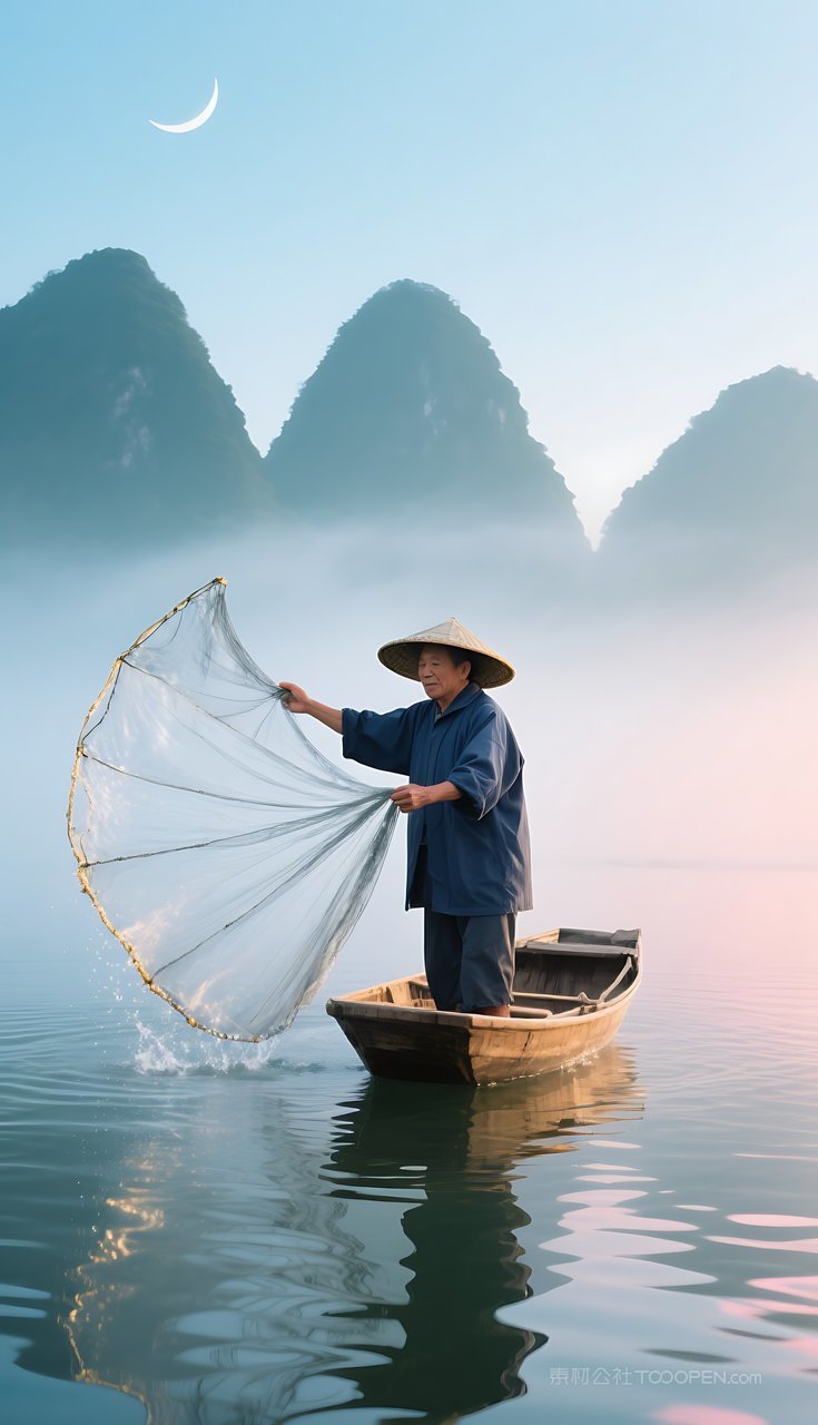 唯美河流山峰群山山水风景湖泊