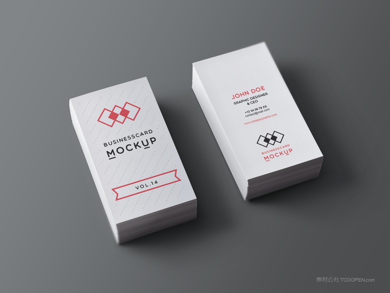 简洁背景名片贴图样机 (8)