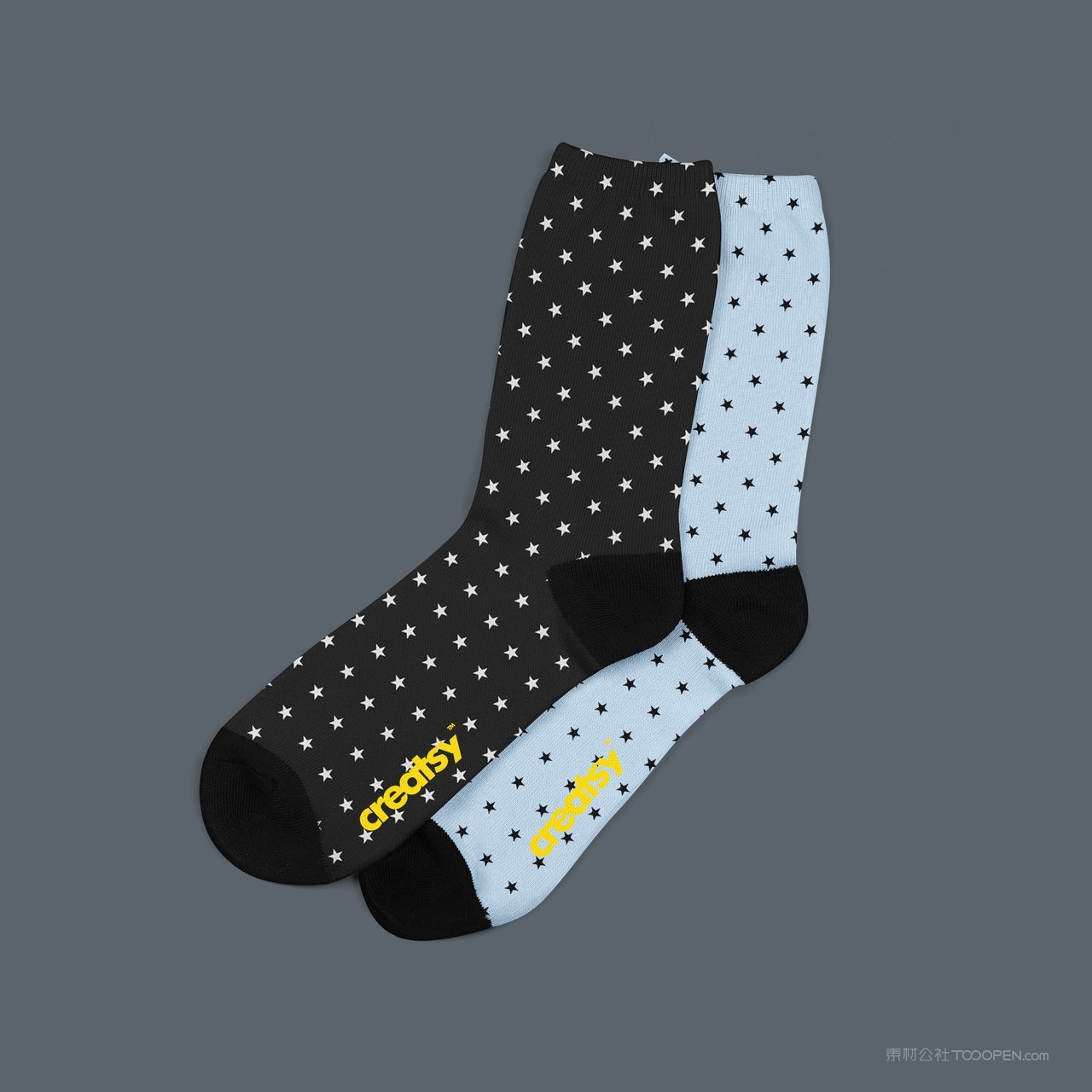 运动长袜子运动袜图案展示样机 (13)