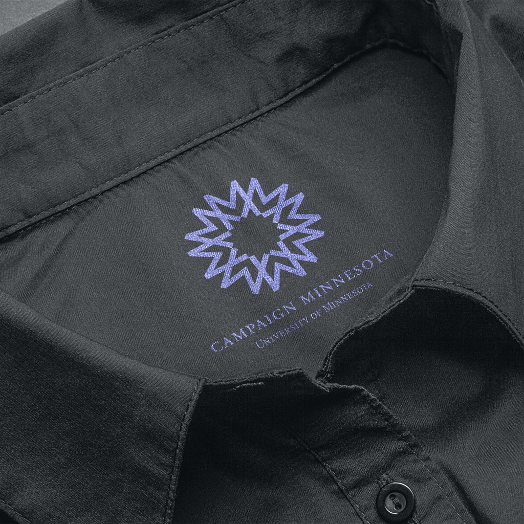 男士衬衫衣领背标样机