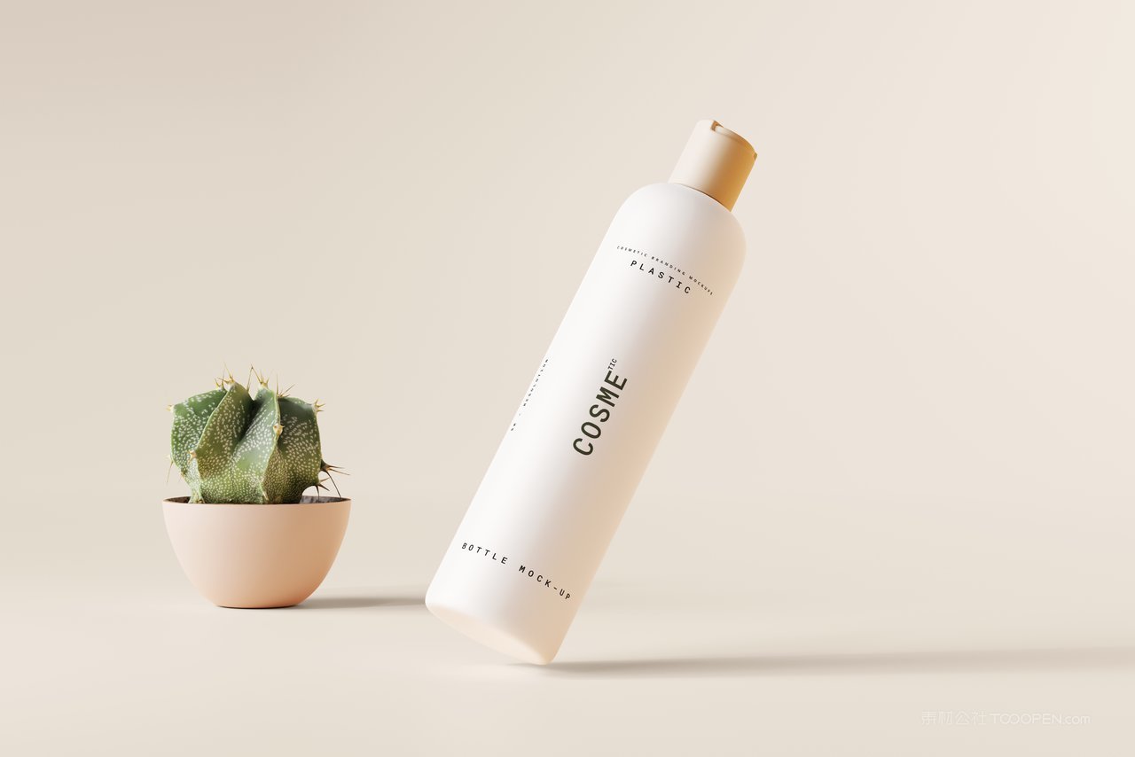 仙人球洁面乳瓶装产品样机 (2)