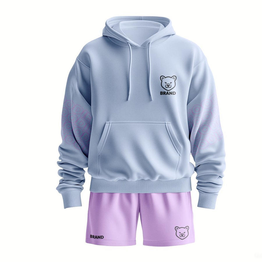 休闲连帽衫样机