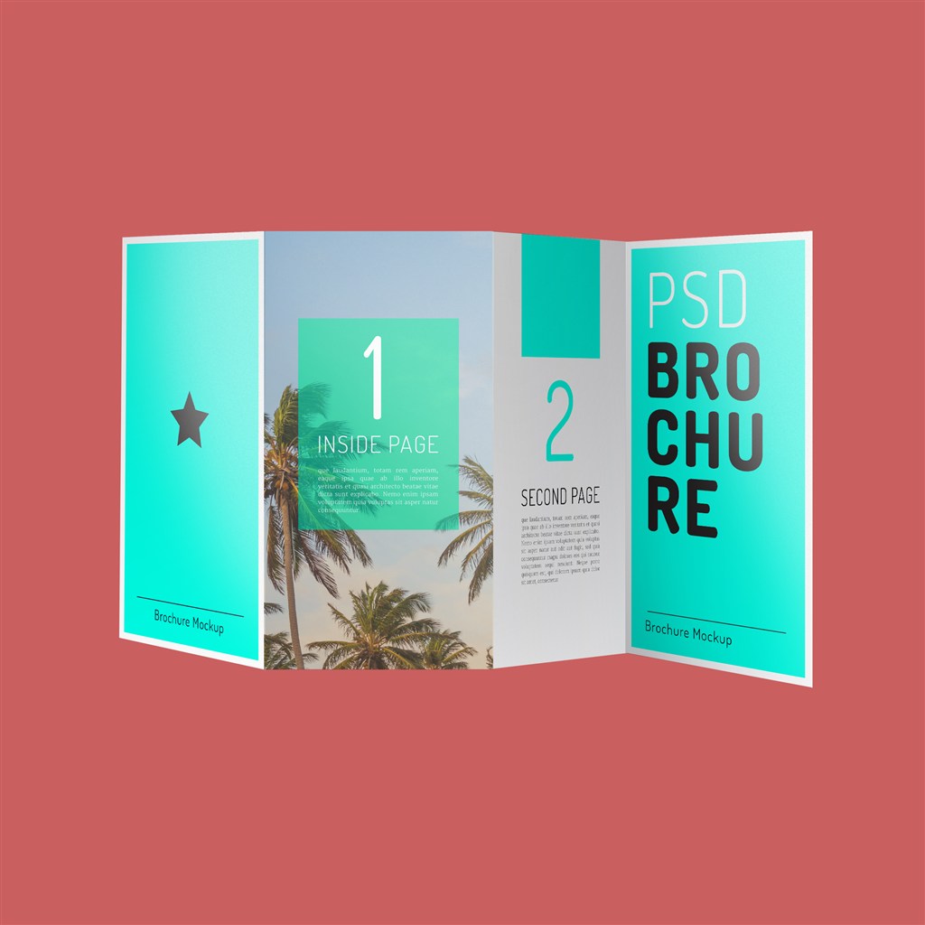 四折页样机模版