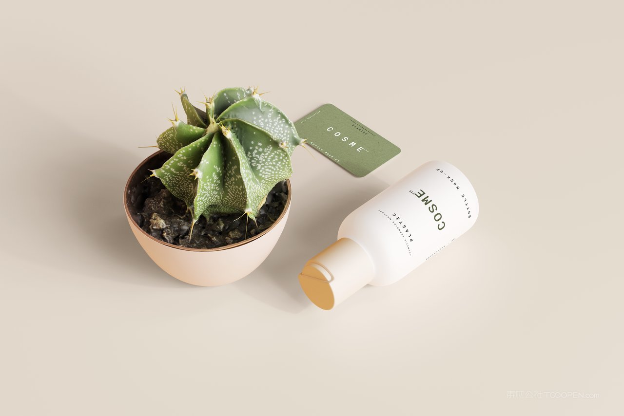 精华护肤产品小瓶装包装场景样机  (6)