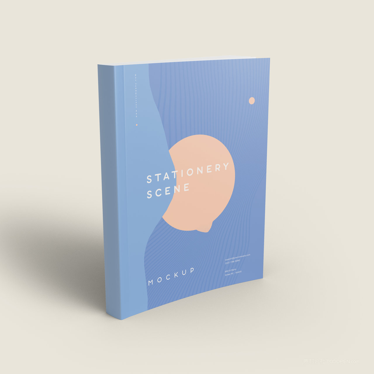 书本企业画册封面贴图样机