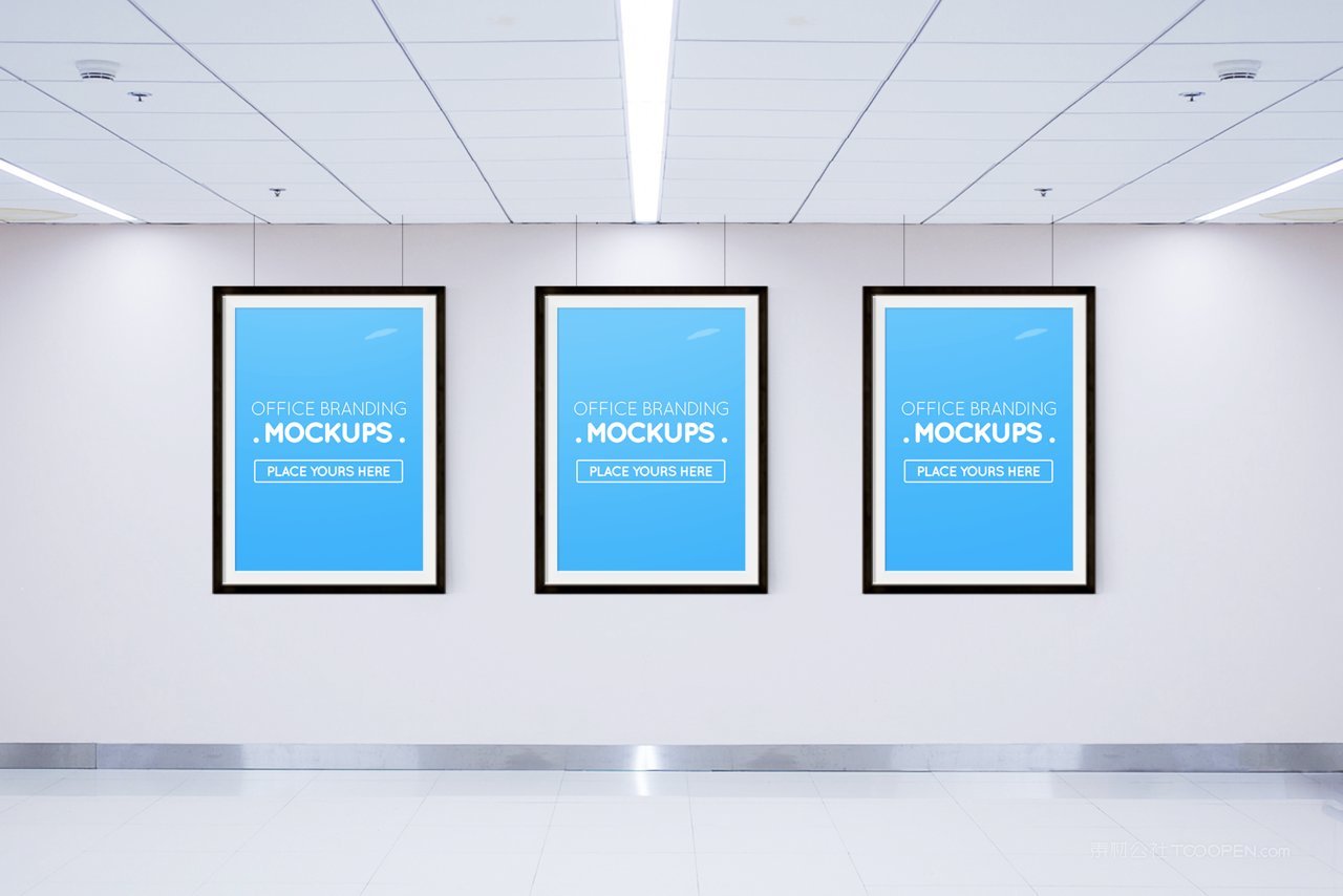 办公室广告牌样机