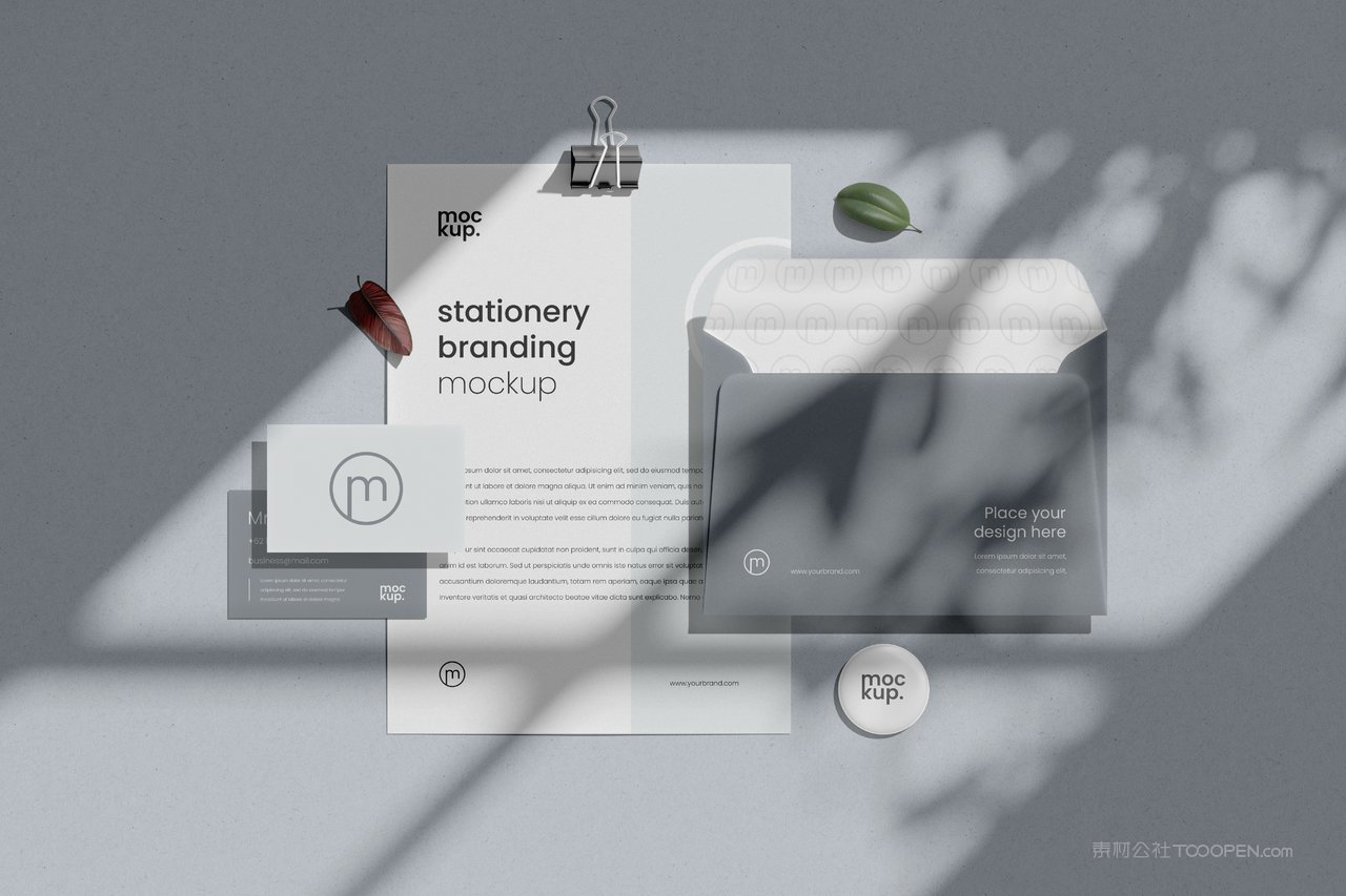 光感品牌纸质vi设计样机 (1)