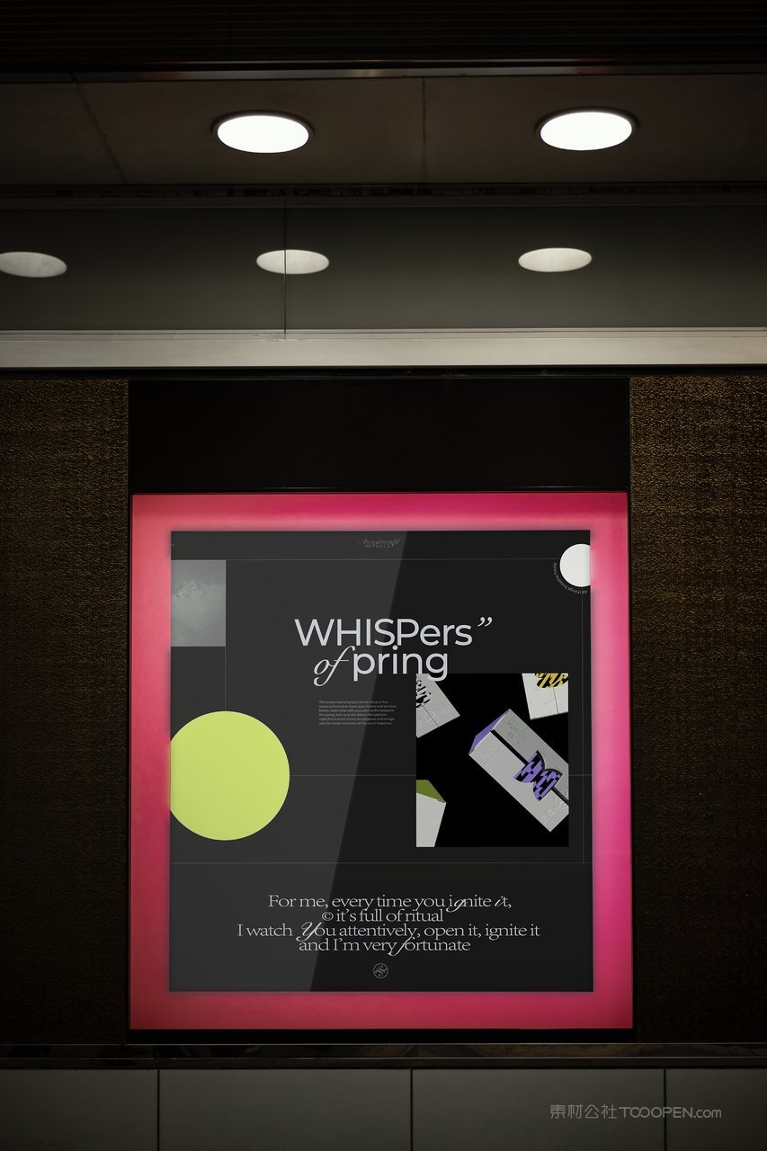 户外地铁公交车站商场广告牌灯箱门头vi效果展示贴图样机 (14)