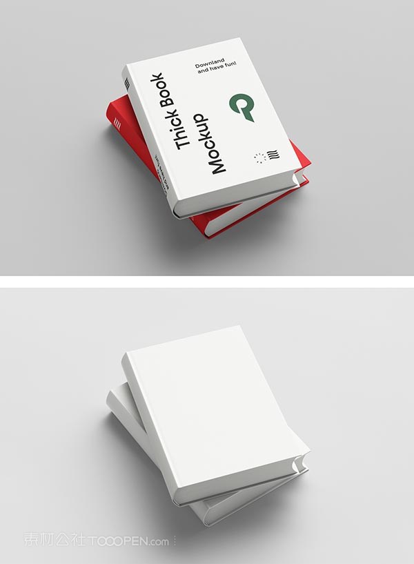 精美硬皮书样机