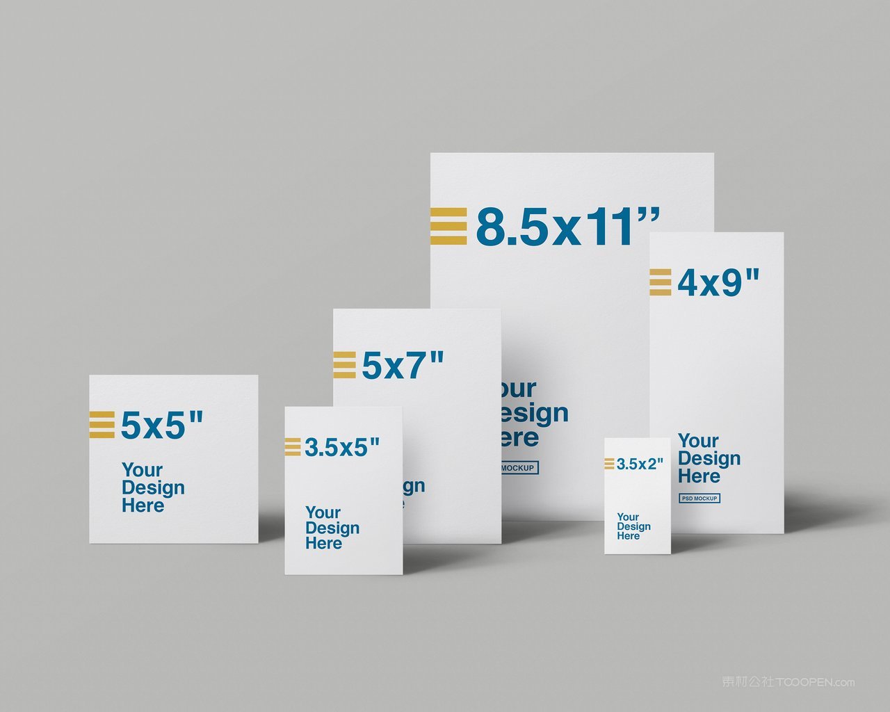 【1945期】纸张卡片传单组合样机