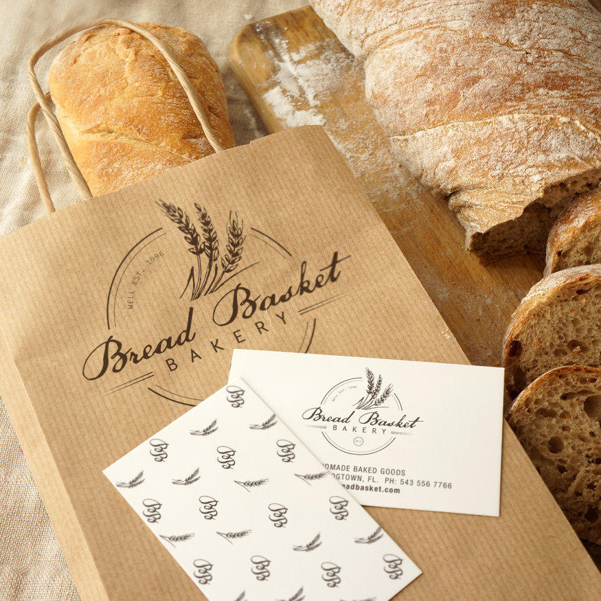 西点名片面包房餐饮场景vi样机