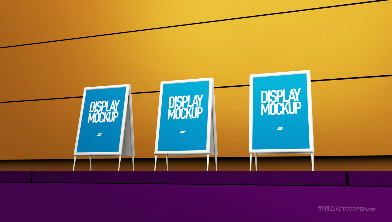 机场灯箱海报样机