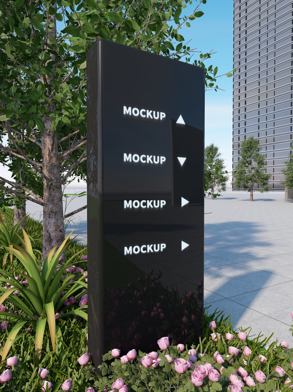 企业vi形象导视牌场景样机 (10)